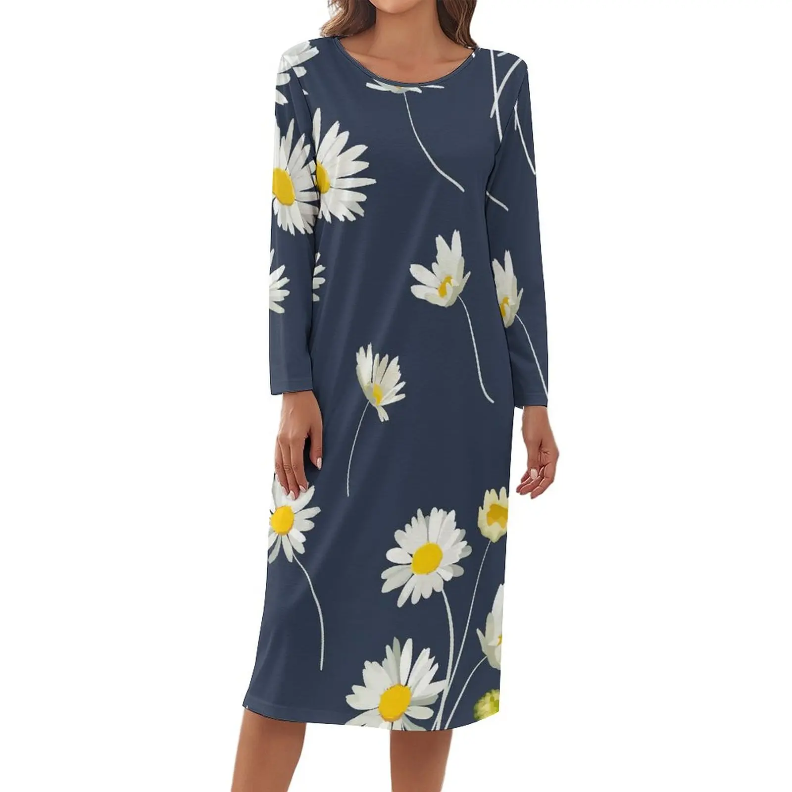 White Chamomile Daisies Pajamas Marguerites Floral Print Room Dress Womens Long Sleeve Kawaii Nightgown Autumn Graphic Pajama
White Chamomile Daisies Pajamas Marguerites Floral Print Room Dress Womens Long Sleeve Kawaii Nightgown Autumn Graphic Pajama