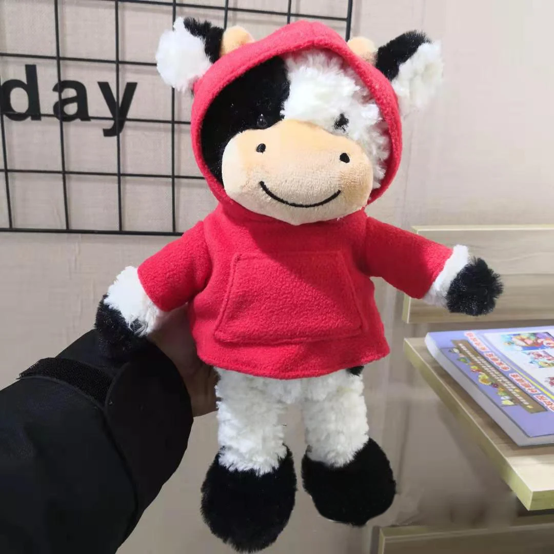 30CM Standing posture Cartoon Milk Cow Plush Doll Cute Simulation Cattle Animals Plush Toys Soft Stuffed Sweater Cow Pillow Kids
30CM Standing posture Cartoon Milk Cow Plush Doll Cute Simulation Cattle Animals Plush Toys Soft Stuffed Sweater Cow Pillow Kids