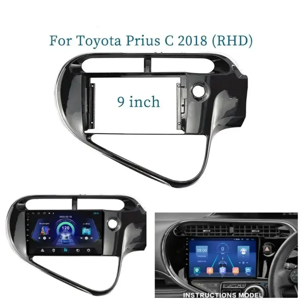 Для Toyota rius C 2018 9 дюймов автомобильная рамка модная модель Android стандартная панель