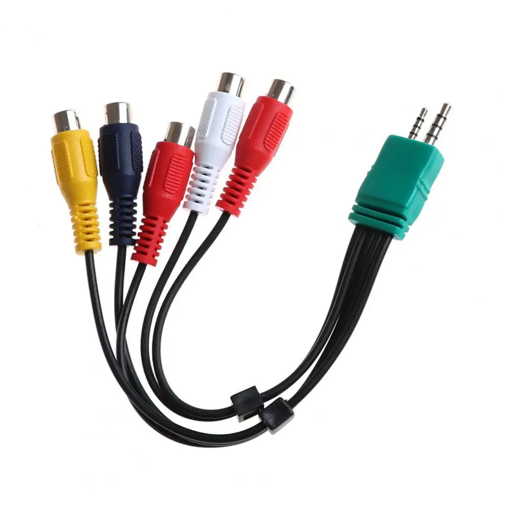 AV TV Cable Convenient 3.5mm+2.5mm to 5RCA Audio Video Adapter Cord 18cm AV Cable
AV TV Cable Convenient 3.5mm+2.5mm to 5RCA Audio Video Adapter Cord 18cm AV Cable