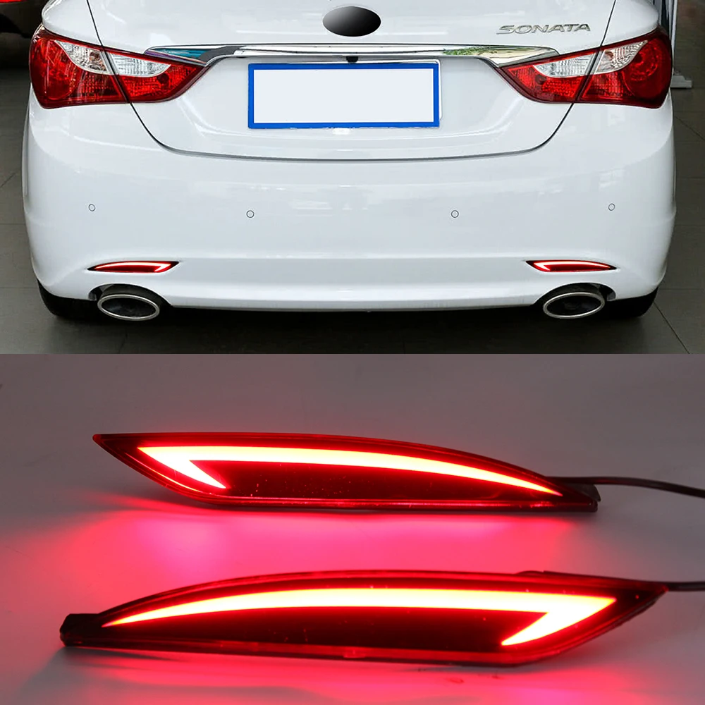 Для Hyundai Sonata YF 2011- 2016 светодиодный задний бампер задний фонарь отражатель стоп-сигнал с поворотным сигналом красная линза 
Для Hyundai Sonata YF 2011- 2016 светодиодный задний бампер задний фонарь отражатель стоп-сигнал с поворотным сигналом красная линза