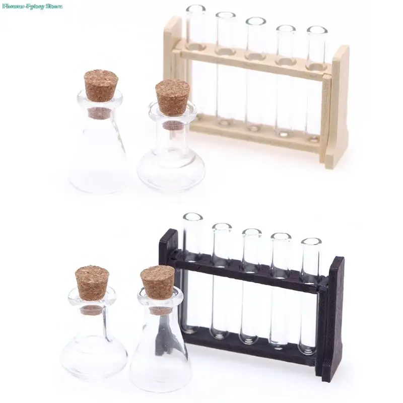 NEW 1Set 1:12 Dollhouse Miniature Test Tube Measuring Cup with Rack Laboratory Model Decor Toy Doll House Accessories
NEW 1Set 1:12 Dollhouse Miniature Test Tube Measuring Cup with Rack Laboratory Model Decor Toy Doll House Accessories