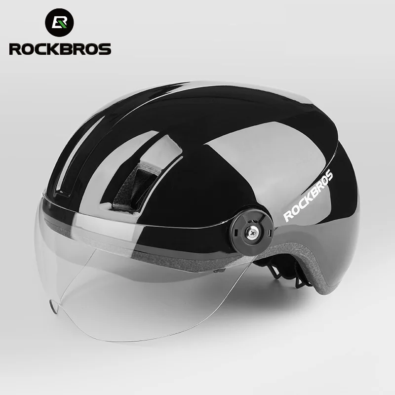 

Rockbros official Helmet EPS Ultralight Cycling Helmet Sport Mtb Bike Helmet Goggles Lens Helmet 55-63cm