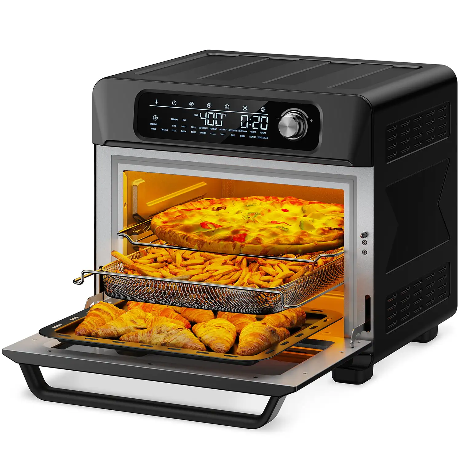 Air Fryer 26 QT Toaster Oven, 24 in 1 Large Convection Air Fryer Oven with 100 Recipes, 1700W free shipping
Air Fryer 26 QT Toaster Oven, 24 in 1 Large Convection Air Fryer Oven with 100 Recipes, 1700W free shipping
