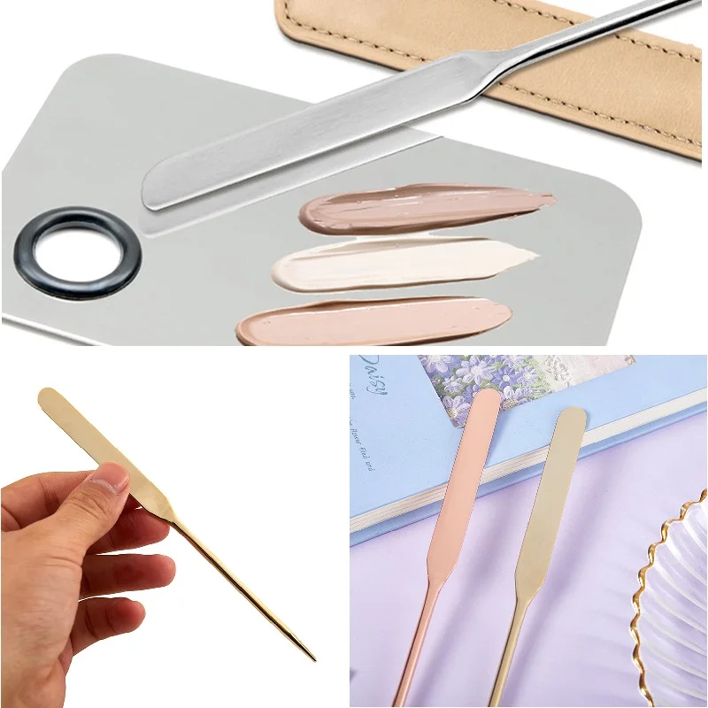 Stainless Steel Double Head Makeup Toner Spatula With PU Bag Mixing Stick Foundation Cream Mixing Cosmetic Tools
Stainless Steel Double Head Makeup Toner Spatula With PU Bag Mixing Stick Foundation Cream Mixing Cosmetic Tools