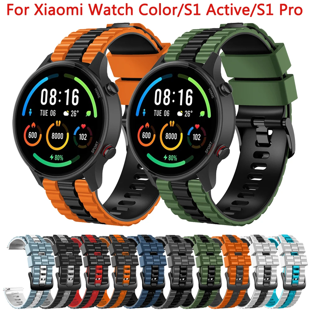 22mm Silicone Strap For Xiaomi MI Watch Color 2 Smartwatch Band For Xiaomi Watch S1 Active S1 Pro Replacement Wristband Bracelet
22mm Silicone Strap For Xiaomi MI Watch Color 2 Smartwatch Band For Xiaomi Watch S1 Active S1 Pro Replacement Wristband Bracelet