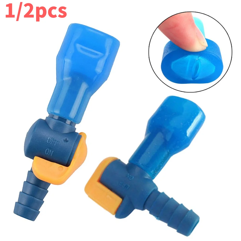 

2pcs Hydration Drink Pack Replacement Bite Valve Nozzle Mouthpiece With On Off Switch Outdoor Sports Water Bladder Mouth Suction