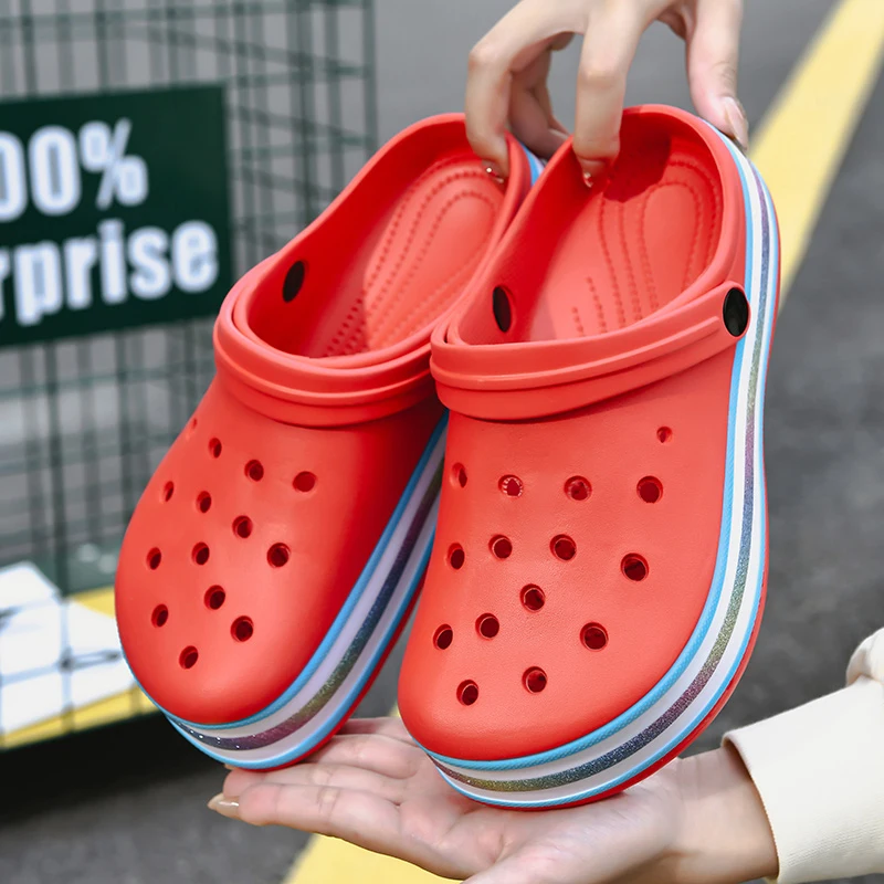 Beach Slippers Women's Shoes EVA Indoor Non-Slip Bathroom Slip-On Sandals Woman Outdoor Garden Wear-Resistant Work Safety Shoes 
Beach Slippers Women's Shoes EVA Indoor Non-Slip Bathroom Slip-On Sandals Woman Outdoor Garden Wear-Resistant Work Safety Shoes
