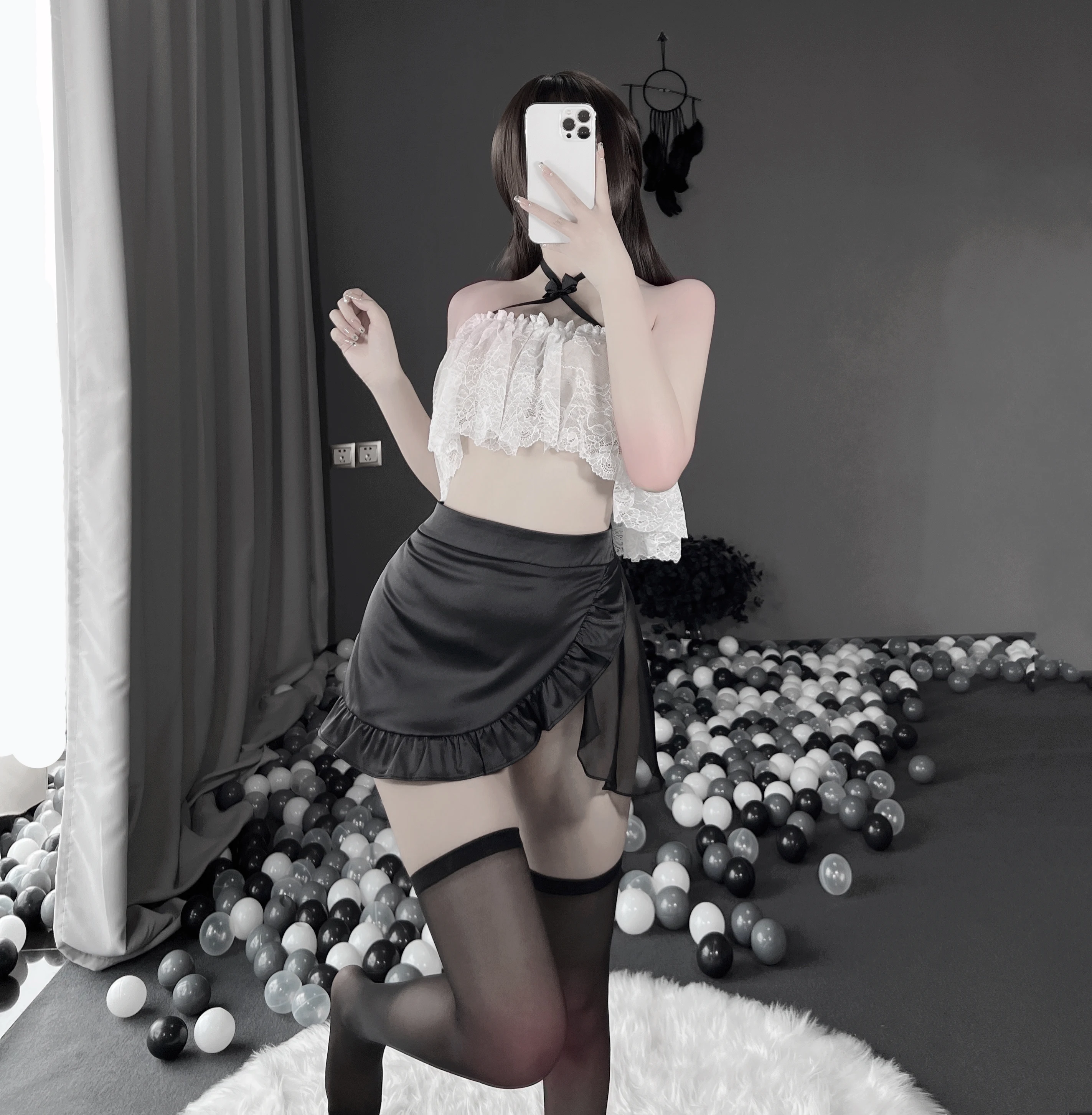 Cosplay Women Sexy Lingerie Secretary Backless Uniform Exotic Office Lady Transparent Lace Halter Top Outfit Mini Skirt
Cosplay Women Sexy Lingerie Secretary Backless Uniform Exotic Office Lady Transparent Lace Halter Top Outfit Mini Skirt