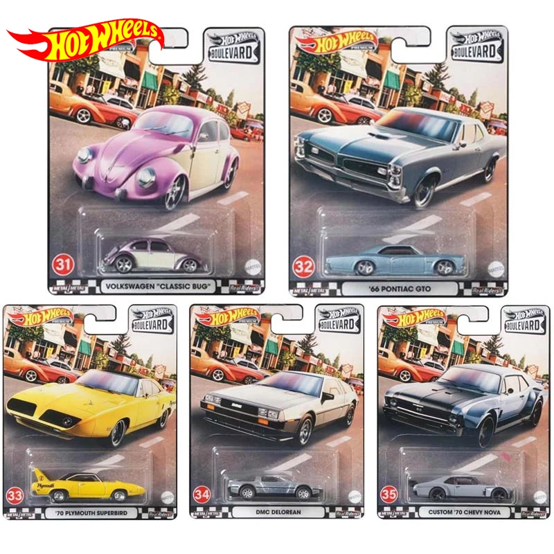 Origianl Hot Wheel Premium Car Boulevard Diecast 1:64 Voiture Pontiac GTO Custom 70 Chevy Nova Kids Boys Toys for Children Gift
Origianl Hot Wheel Premium Car Boulevard Diecast 1:64 Voiture Pontiac GTO Custom 70 Chevy Nova Kids Boys Toys for Children Gift