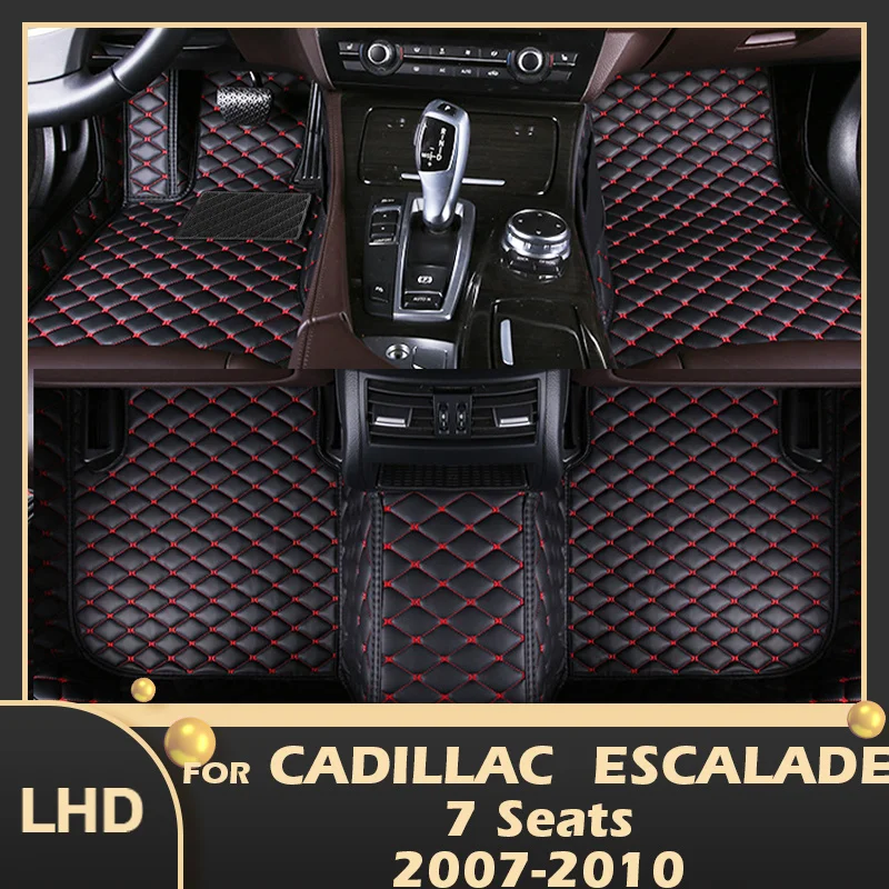 

Автомобильные коврики для Cadillac Escalade Seven сиденья 2007 2008 2009 2010 под заказ, автомобильные накладки на ножки, коврик, аксессуары для интерьера