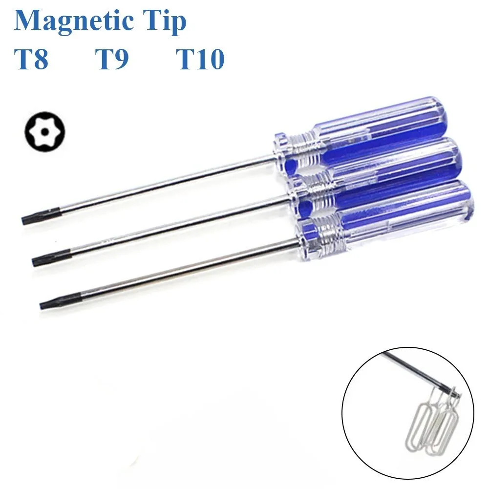 1 шт., Прецизионная отвертка Torx T8 T9 T10 с магнитным наконечником для беспроводного контроллера Xbox 360, ручной инструмент для ремонта
1 шт., Прецизионная отвертка Torx T8 T9 T10 с магнитным наконечником для беспроводного контроллера Xbox 360, ручной инструмент для ремонта