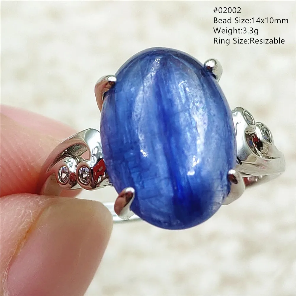 Natural Blue Kyanite Oval Adjustable Ring Size Women Men Cat Eye Blue Kyanite 925 Sterling Silver AAAAAA
Natural Blue Kyanite Oval Adjustable Ring Size Women Men Cat Eye Blue Kyanite 925 Sterling Silver AAAAAA