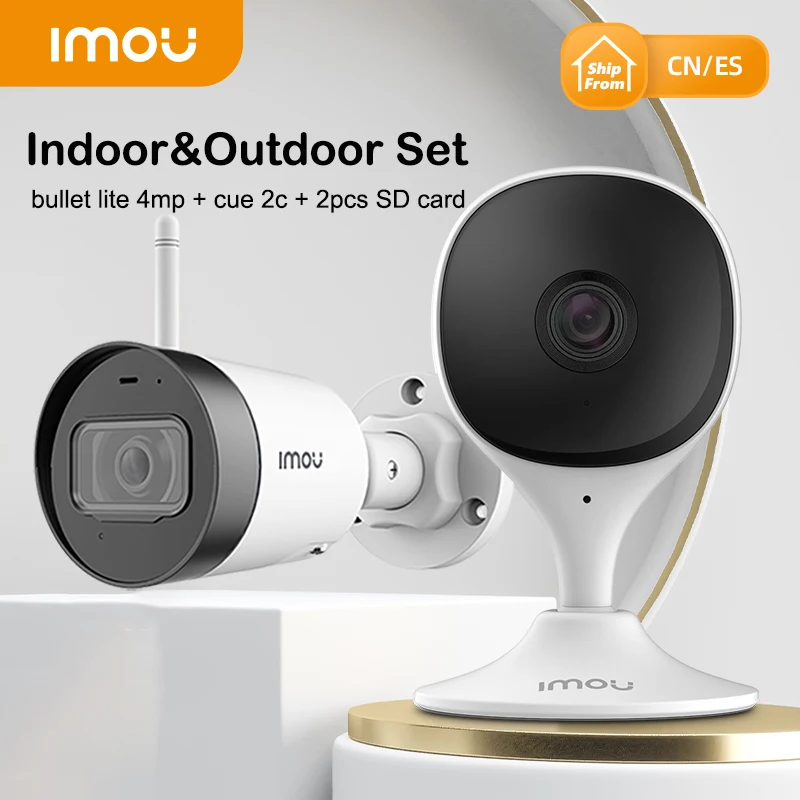 Набор камер Dahua imou для помещений и улицы Bullet Lite Cue 2C Wi-Fi IP-камера ночного видения