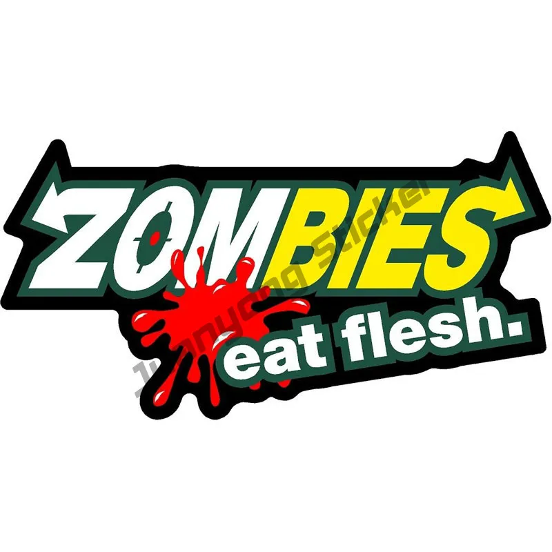 ZOMBIE Eat Flesh Car Stickers Funny Bumper Window PVC Boat Accessories Laptop Motorcycle Cover Scratches Car Accessories KK13cm
ZOMBIE Eat Flesh Car Stickers Funny Bumper Window PVC Boat Accessories Laptop Motorcycle Cover Scratches Car Accessories KK13cm