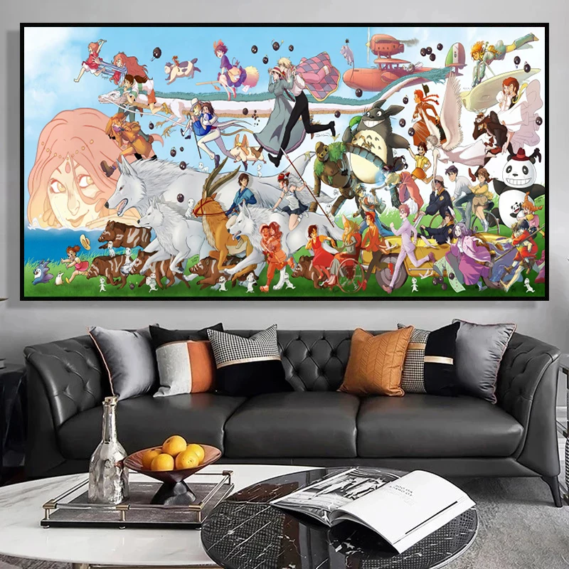 Hayao Miyazaki Anime Series Spirited Away/My Neighbor Totoro Characters Canvas Painting Wall Picture Living Room Home Decoration
Hayao Miyazaki Anime Series Spirited Away/My Neighbor Totoro Characters Canvas Painting Wall Picture Living Room Home Decoration