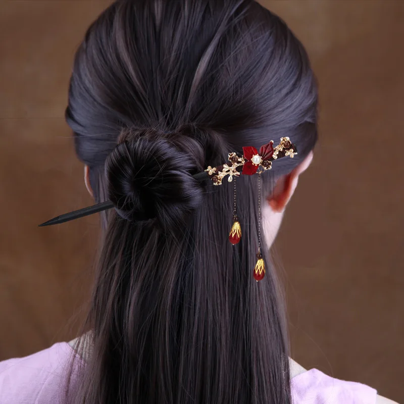 Newest Flower Hair Forks Retro Style Long Tassels Hairpins Clips Wooden Hair Sticks Pearls Bead Step Shake Chinese Wedding Bride
Newest Flower Hair Forks Retro Style Long Tassels Hairpins Clips Wooden Hair Sticks Pearls Bead Step Shake Chinese Wedding Bride