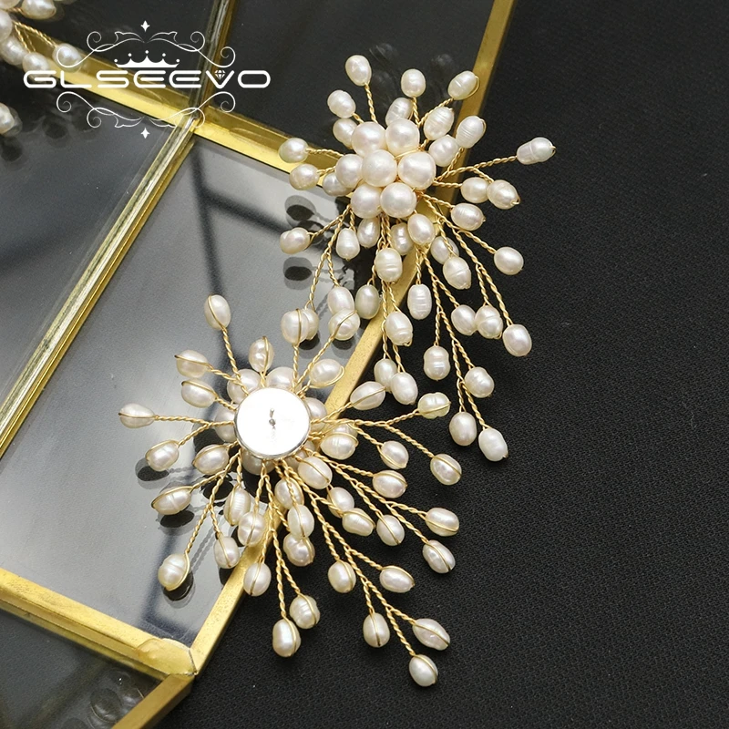 GLSEEVO Retro Irregular Twig Set Natural Pearls White Earrings Women Personality Luxury Jewelry Banquet Wedding Gifts GE1188
GLSEEVO Retro Irregular Twig Set Natural Pearls White Earrings Women Personality Luxury Jewelry Banquet Wedding Gifts GE1188