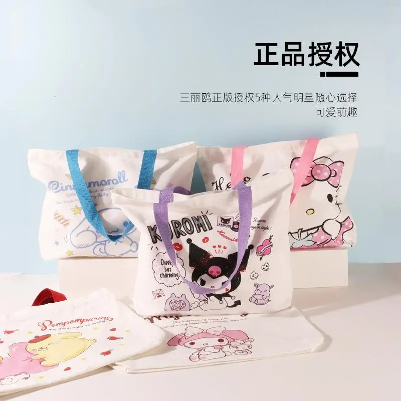 Sanrios Kawaii Мультфильм Cinnamoroll Милая мимелоди аниме Hellokitty большой емкости портативная сумка для хранения через плечо парусиновая сумка игрушки ...
Sanrios Kawaii Мультфильм Cinnamoroll Милая мимелоди аниме Hellokitty большой емкости портативная сумка для хранения через плечо парусиновая сумка игрушки ...