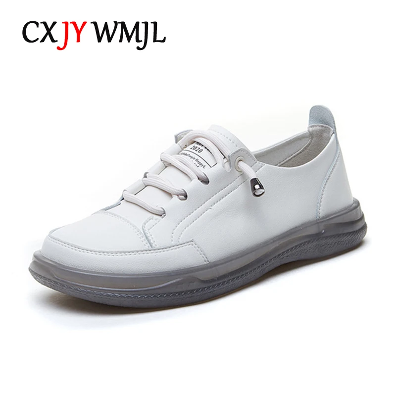 CXJYWMJL Genuine Leather Women's Flat Sneakers Large Size 35-41 Autumn Vulcanized Shoes Ladies Casual Shoes Comfortable Flats
CXJYWMJL Genuine Leather Women's Flat Sneakers Large Size 35-41 Autumn Vulcanized Shoes Ladies Casual Shoes Comfortable Flats
