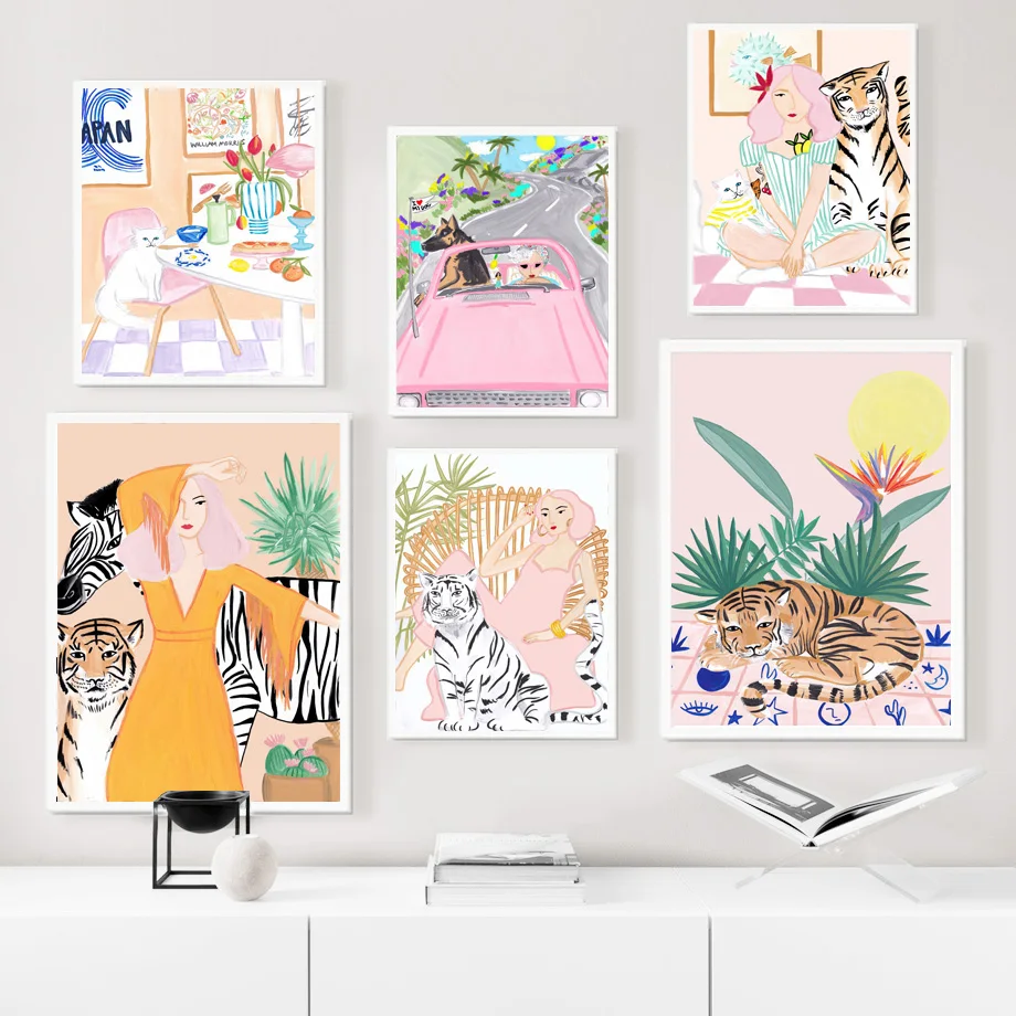 Abstract Matisse Tiger Hawaii Woman Boho Wall Art Canvas Painting Nordic Posters And Prints Wall Pictures For Living Room Decor
Abstract Matisse Tiger Hawaii Woman Boho Wall Art Canvas Painting Nordic Posters And Prints Wall Pictures For Living Room Decor