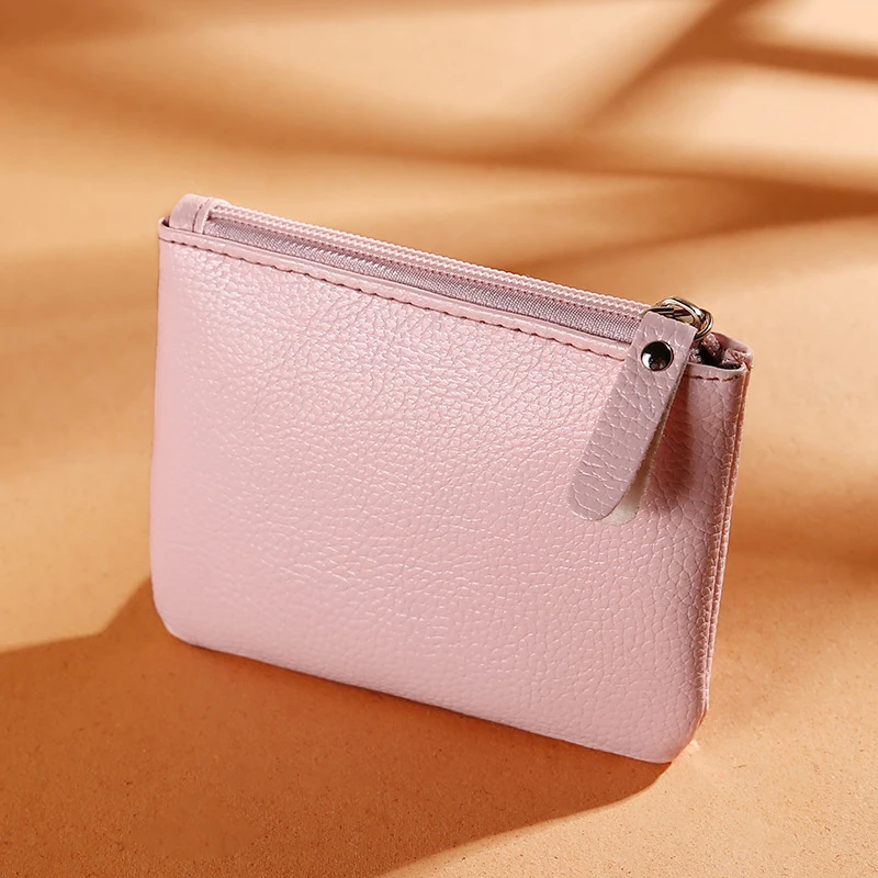 Solid Color PU Leather Coin Purse Litchi Pattern Keychain Women Wallet Fashion Small Zip Pouch Bag coin purse ID card holder
Solid Color PU Leather Coin Purse Litchi Pattern Keychain Women Wallet Fashion Small Zip Pouch Bag coin purse ID card holder