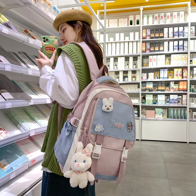 2023 Spring New High Capacity Contrast Color Casual Backpack Student Boys and Girls Backpack
2023 Spring New High Capacity Contrast Color Casual Backpack Student Boys and Girls Backpack