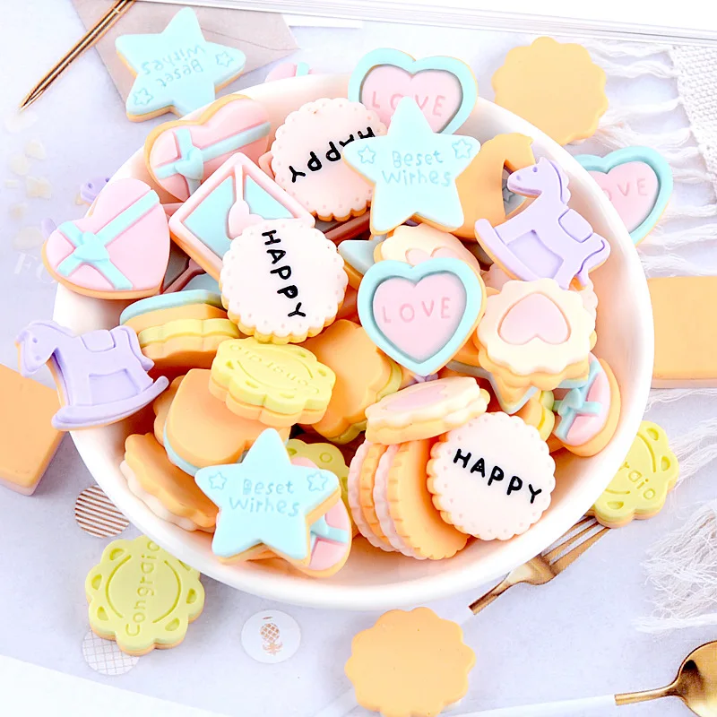 10pcs Kawaii Resin Diy Biscuit Series Mini Figurine Flatback Scrapbooking Accessories Miniature Phone Embellishments Supplies
10pcs Kawaii Resin Diy Biscuit Series Mini Figurine Flatback Scrapbooking Accessories Miniature Phone Embellishments Supplies