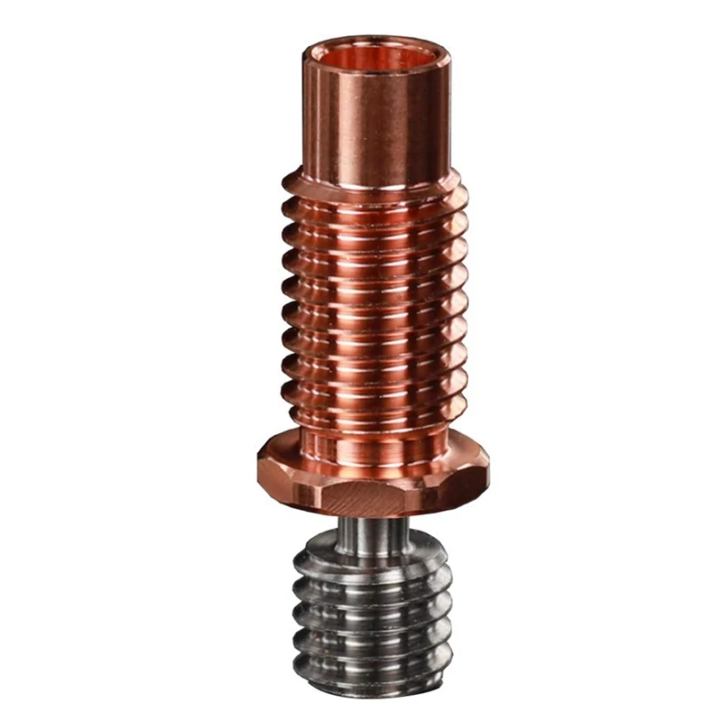 2 Pcs All-Metal Bi-Metal V6-Tcrazy Heatbreak Titanium & Copper 3D Printer Nozzle Bimetal Throat For 1.75Mm V6 Hotend
2 Pcs All-Metal Bi-Metal V6-Tcrazy Heatbreak Titanium & Copper 3D Printer Nozzle Bimetal Throat For 1.75Mm V6 Hotend