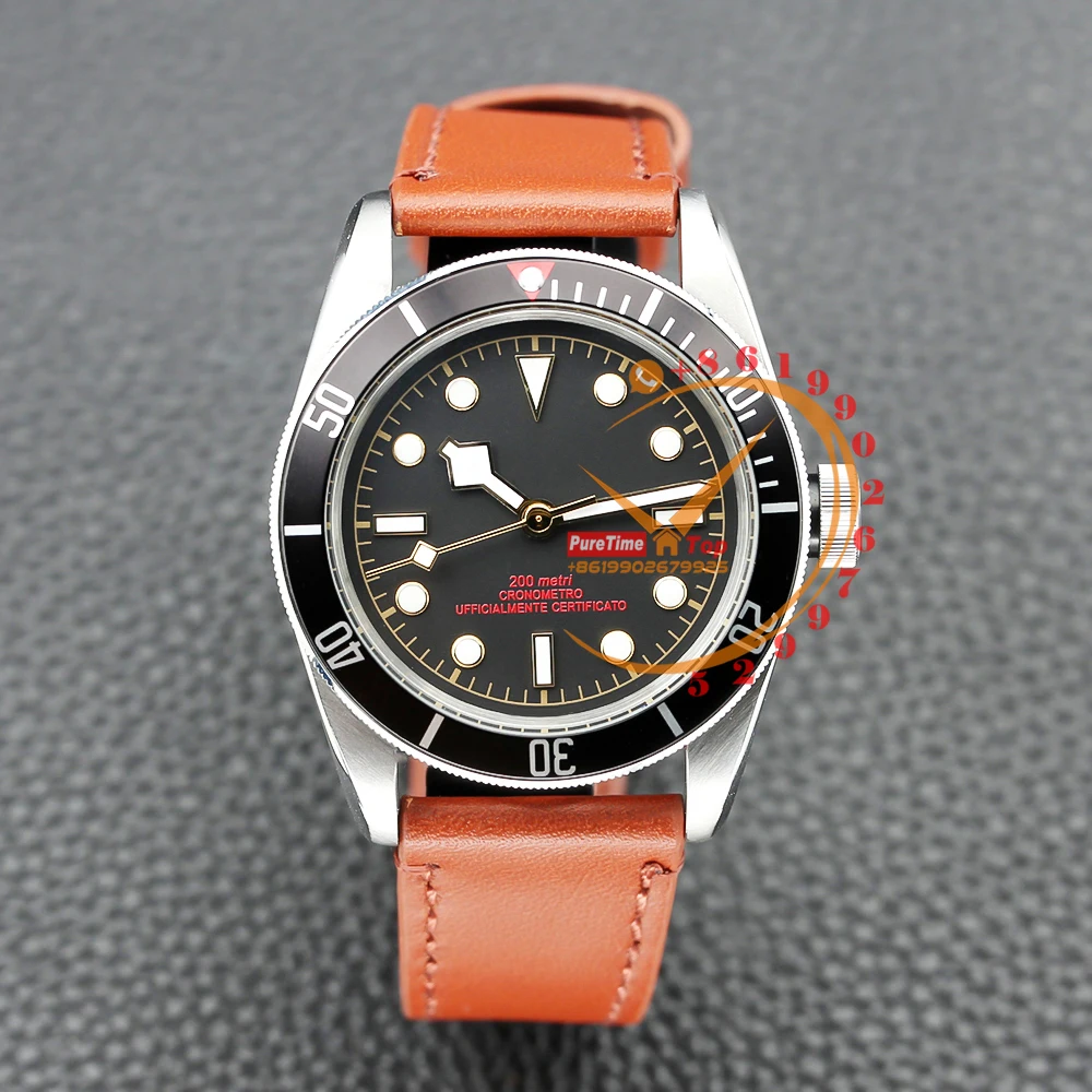 Bay 79220 A21J Automatic Mens Watch Steel Case Ceramic Bezel Black Dial Brown Leather Strap Swisstime 2023 Luxury
Bay 79220 A21J Automatic Mens Watch Steel Case Ceramic Bezel Black Dial Brown Leather Strap Swisstime 2023 Luxury