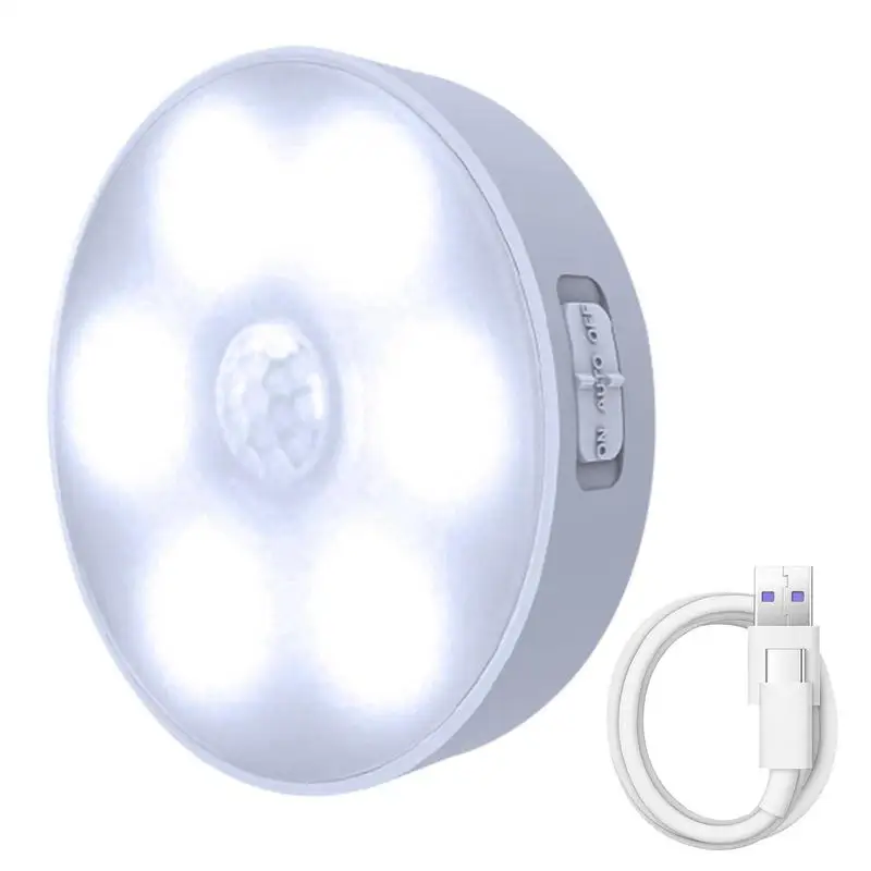 5 Pcs Round Motion Sensor Night Light Led Wall Lamps Rechargeable Auto/On/Off Under Cabinet Light Wireless Closet Night Lamp
5 Pcs Round Motion Sensor Night Light Led Wall Lamps Rechargeable Auto/On/Off Under Cabinet Light Wireless Closet Night Lamp