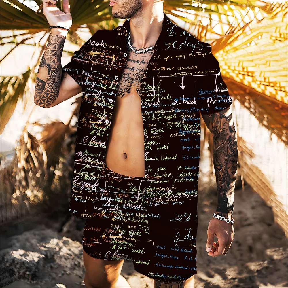 2022 New Summer Men Sets Fashion Casual Hawaiian Shirt Printing Short Sleeve Designer Floral Shirt Beach 2Piece Suit Oversized
2022 New Summer Men Sets Fashion Casual Hawaiian Shirt Printing Short Sleeve Designer Floral Shirt Beach 2Piece Suit Oversized