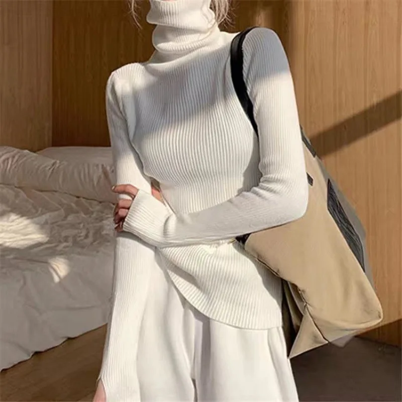 Women's Turtleneck Casual Warm Knitted Sweater Women 2021 Autumn Winter Korean Fashion Long Sleeve Top Pullover Female Jumper
Women's Turtleneck Casual Warm Knitted Sweater Women 2021 Autumn Winter Korean Fashion Long Sleeve Top Pullover Female Jumper