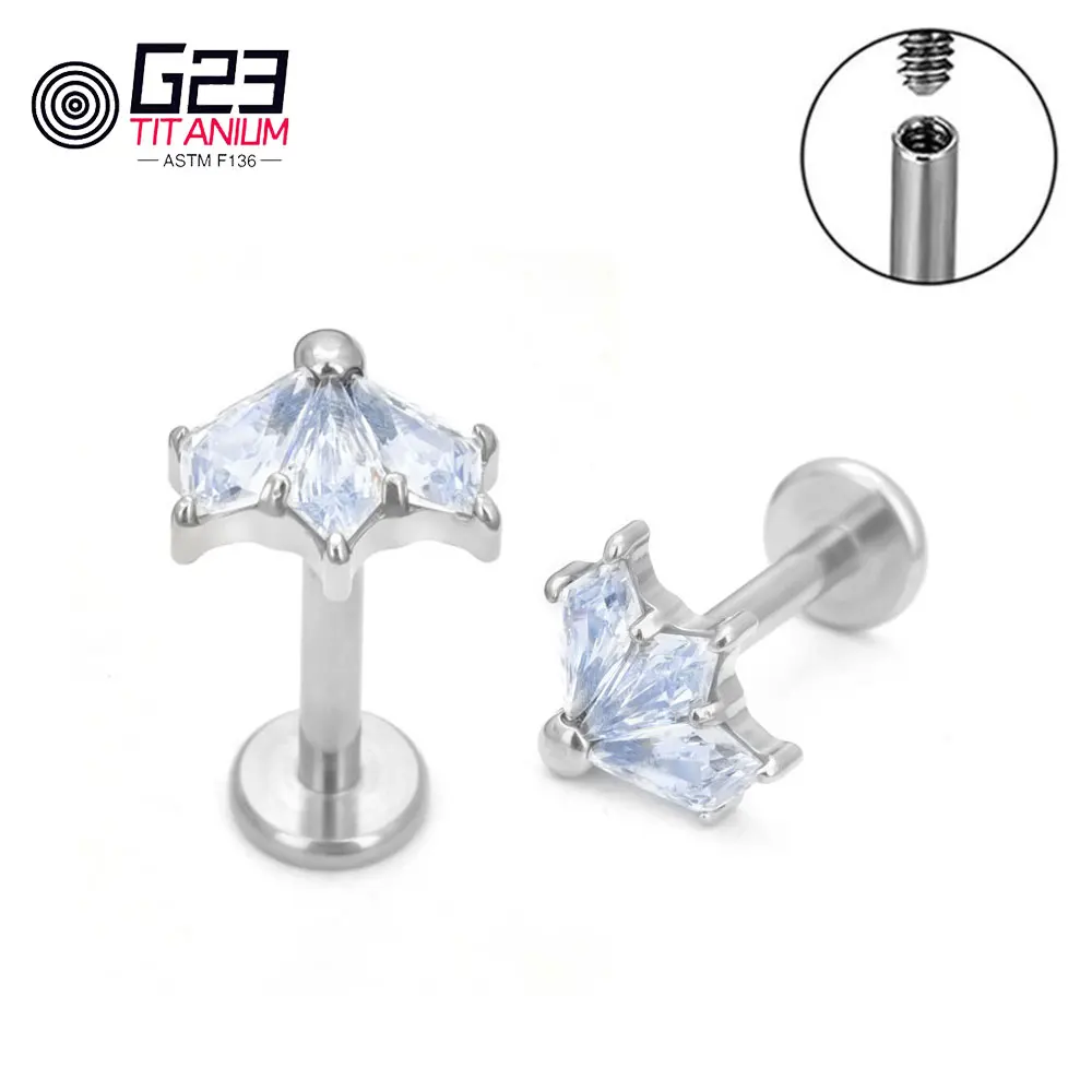 Гвоздики для пирсинга губ G23 ASTM F136, ювелирные изделия в стиле панк и готика, титановые наручные серьги с внутренней резьбой, 16 г
Гвоздики для пирсинга губ G23 ASTM F136, ювелирные изделия в стиле панк и готика, титановые наручные серьги с внутренней резьбой, 16 г