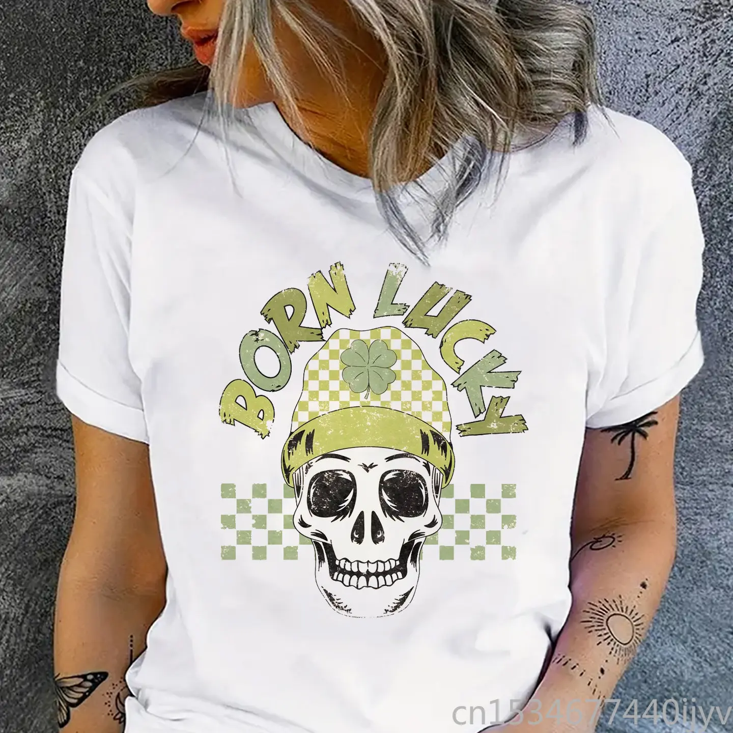 Женские футболки Born Lucky Graphic, Винтажная футболка в западном стиле, футболка с коротким рукавом, Топ
Женские футболки Born Lucky Graphic, Винтажная футболка в западном стиле, футболка с коротким рукавом, Топ
