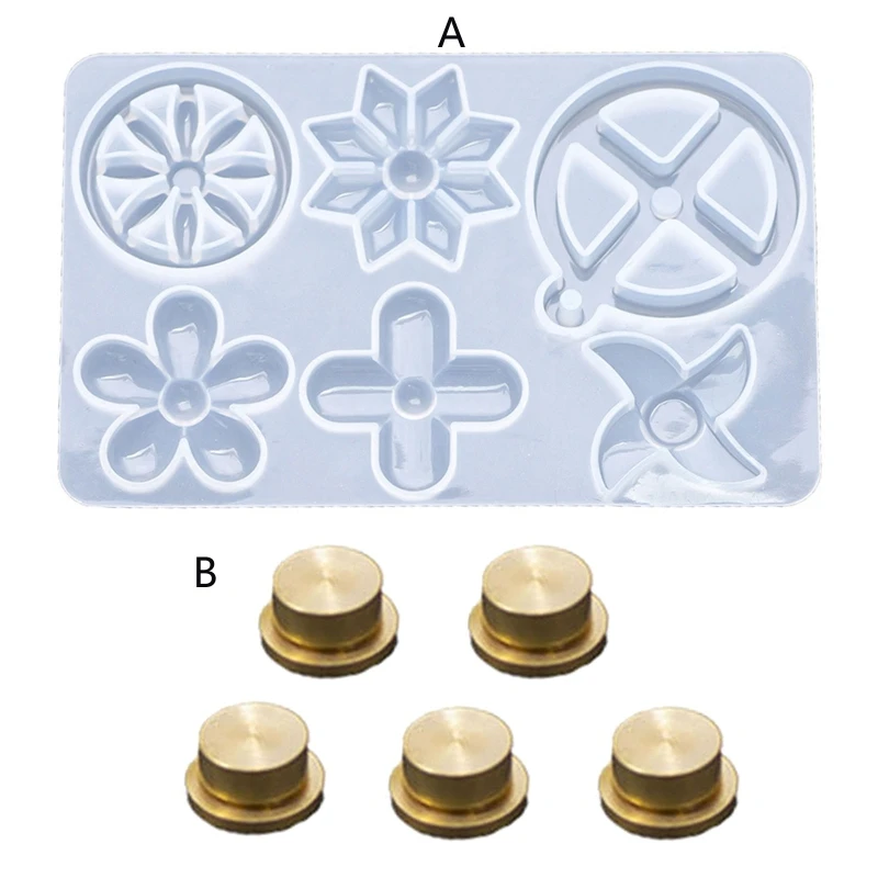 M2EA 1/5Pieces Anxiety Spinner Mold Snowflake Clover Flower Silicone Mold Rotary Stress Relief Necklace for Jewelry DIY
M2EA 1/5Pieces Anxiety Spinner Mold Snowflake Clover Flower Silicone Mold Rotary Stress Relief Necklace for Jewelry DIY