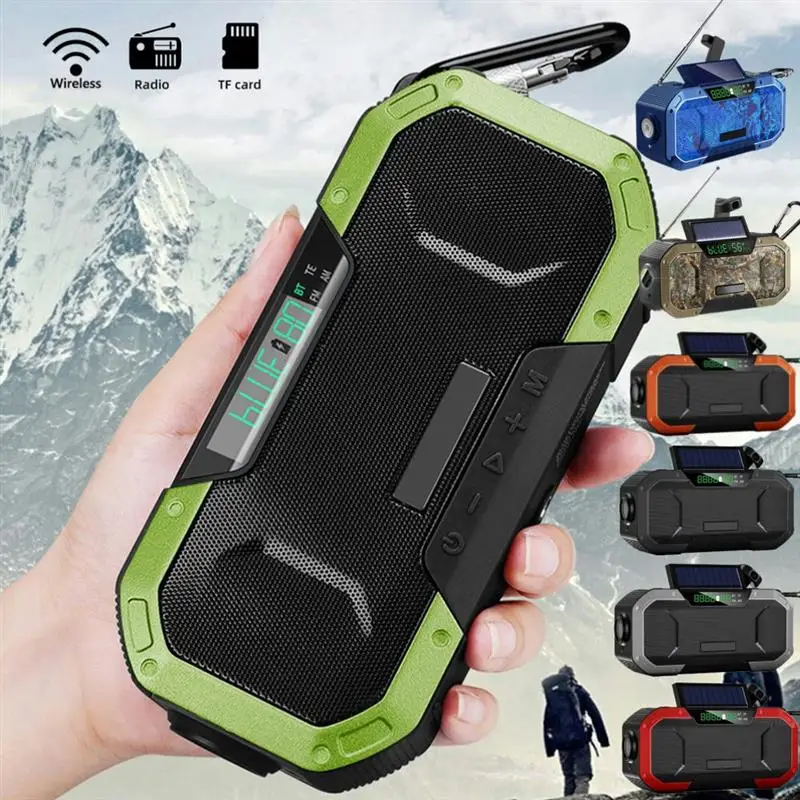 2023 Многофункциональный Bluetooth-динамик, радио на солнечной батарее, ручной динамический привод, FM/AM, погодное радио IPX5, уличный фонарик, SOS
2023 Многофункциональный Bluetooth-динамик, радио на солнечной батарее, ручной динамический привод, FM/AM, погодное радио IPX5, уличный фонарик, SOS