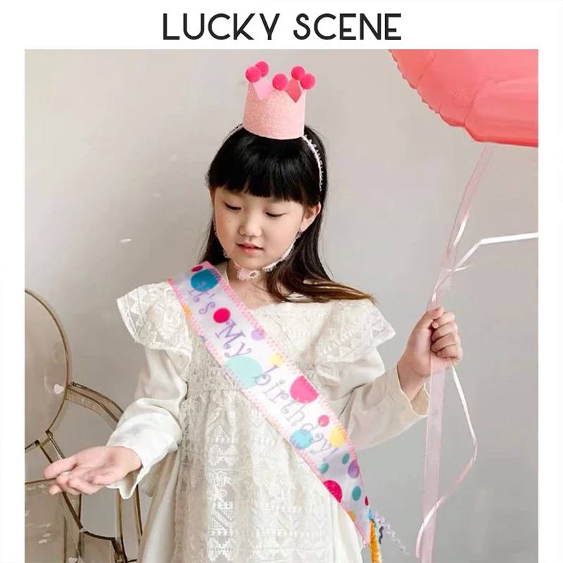 Birthday Shoulder Strap Rainbow Ribbon Princess Tassel Child Etiquette Miss Party Festiva S01386
Birthday Shoulder Strap Rainbow Ribbon Princess Tassel Child Etiquette Miss Party Festiva S01386