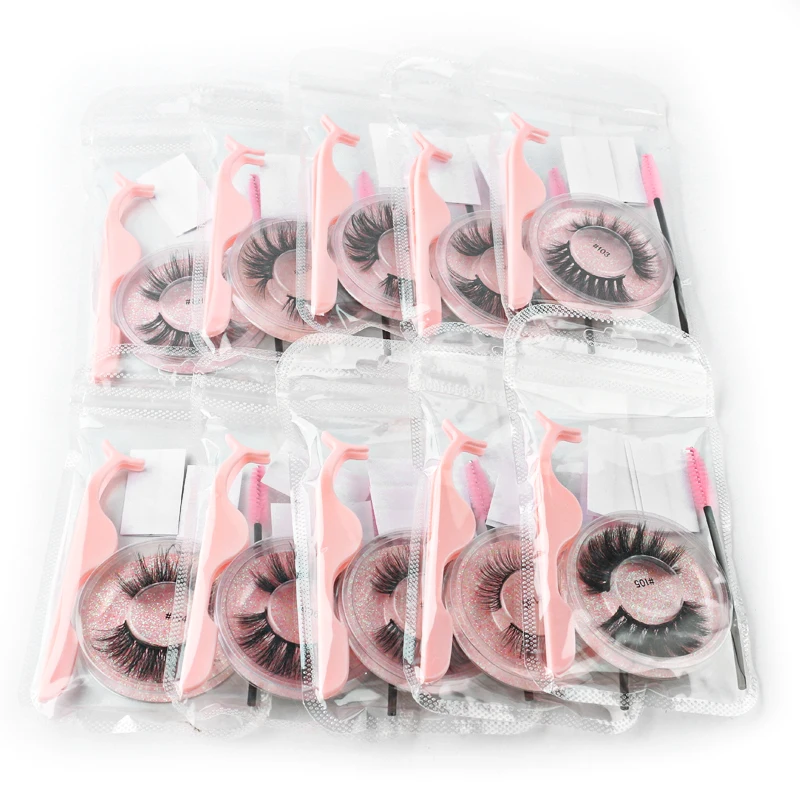 

Wholesale Items Lashes Eye Bulk Lots 4/10/50/100 PCS Natural Long False Eyelashes Fluffy Wispy Faux 3D Mink Lashes Soft Handmade
