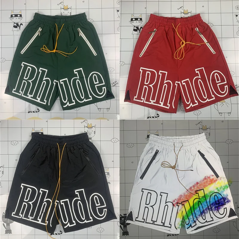 Black Green Patchwork RHUDE Shorts Men Women 1:1 High-Quality Yellow Drawstring White Logo Rhude Shorts Yacht Splicing Breeches
Black Green Patchwork RHUDE Shorts Men Women 1:1 High-Quality Yellow Drawstring White Logo Rhude Shorts Yacht Splicing Breeches