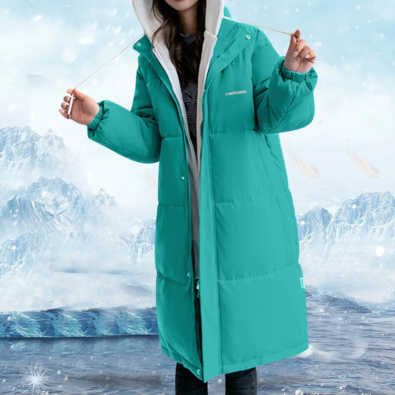 Женский Длинный зимний жилет с капюшоном, теплый пуховик с длинным рукавом, Классическая куртка для осени, 2021
Женский Длинный зимний жилет с капюшоном, теплый пуховик с длинным рукавом, Классическая куртка для осени, 2021