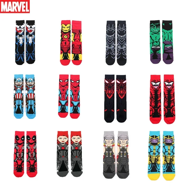 Disney Marvel Anime figures Iron Man Spiderman Cotton Teen Adult Socks Four Seasons Mid Tube Jacquard Casual Socks Birthday Gift
Disney Marvel Anime figures Iron Man Spiderman Cotton Teen Adult Socks Four Seasons Mid Tube Jacquard Casual Socks Birthday Gift