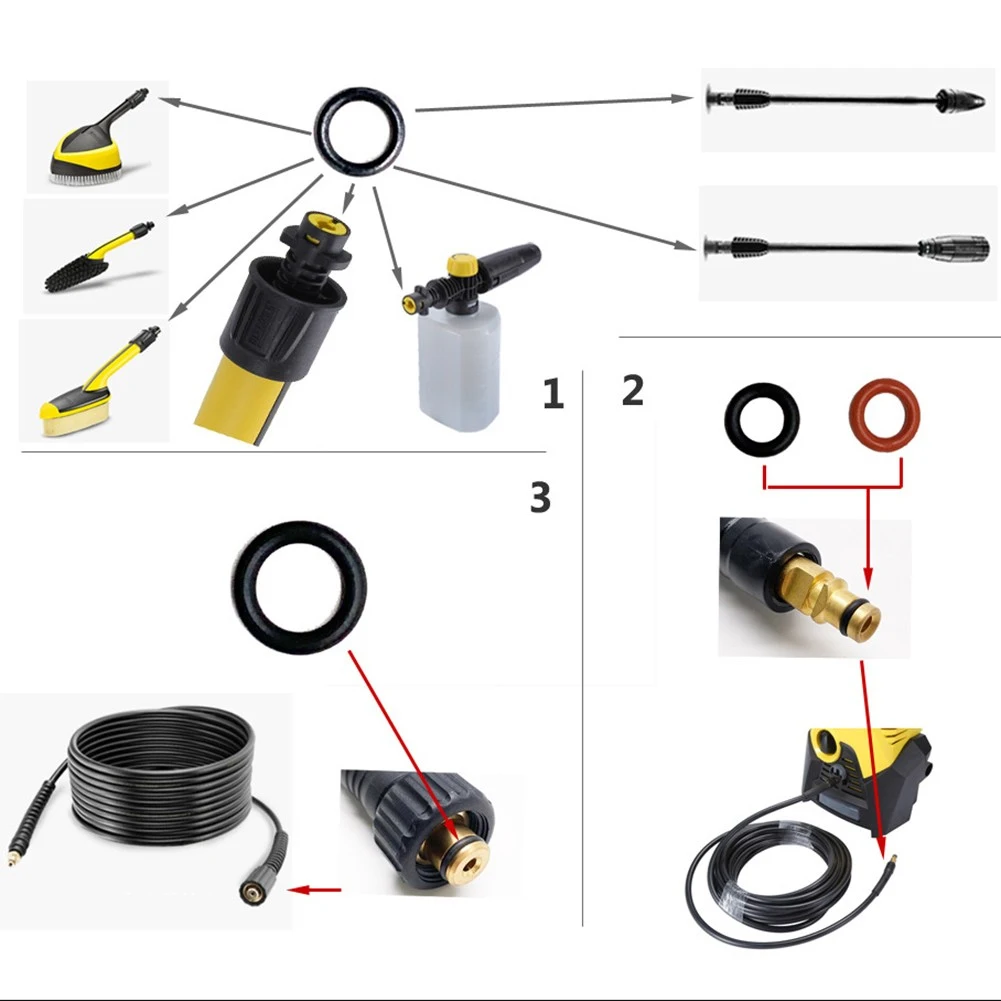 For K1 K2 K3 K4 K5 K6 K7 Pressure Washer O-Ring Nozzle Large/Medium/Small Washer Spare Parts Durable Practical
For K1 K2 K3 K4 K5 K6 K7 Pressure Washer O-Ring Nozzle Large/Medium/Small Washer Spare Parts Durable Practical