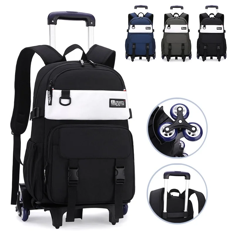 New School Bags for Boys with Wheels Mochilas Para Estudiantes Rolling Backpacks Kids' Luggage Cartable Sac A Dos Enfant Garcon
New School Bags for Boys with Wheels Mochilas Para Estudiantes Rolling Backpacks Kids' Luggage Cartable Sac A Dos Enfant Garcon