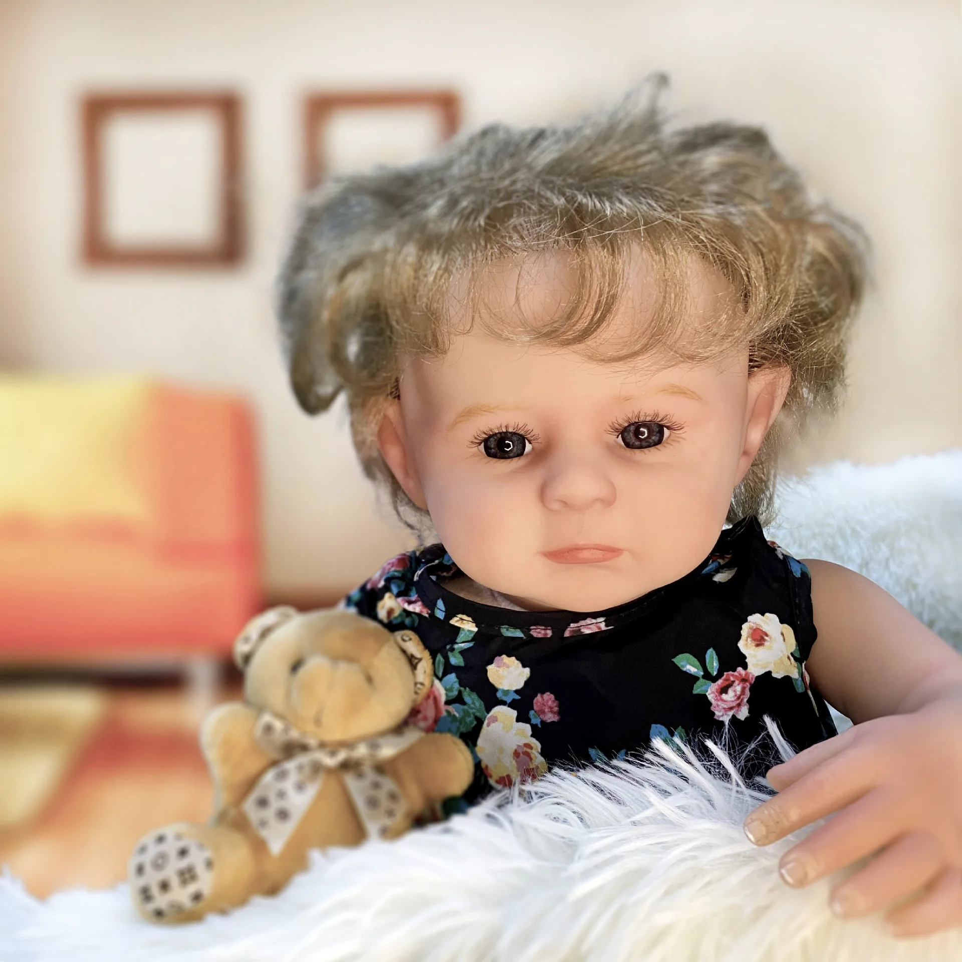 55CM 22inch Reborn Baby Doll Handmade Realistic Silicone Vinyl Material Alive Baby Doll Birthday Christmas Gift
55CM 22inch Reborn Baby Doll Handmade Realistic Silicone Vinyl Material Alive Baby Doll Birthday Christmas Gift