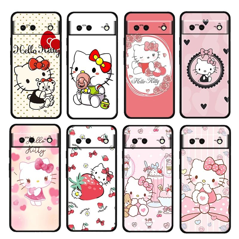 Hello Kitty Cat Cute Shockproof Cover For Google Pixel 7 6 6A 5 4 5A 4A XL Pro 5G Soft Silicone Black Phone Case Coque Fundas
Hello Kitty Cat Cute Shockproof Cover For Google Pixel 7 6 6A 5 4 5A 4A XL Pro 5G Soft Silicone Black Phone Case Coque Fundas