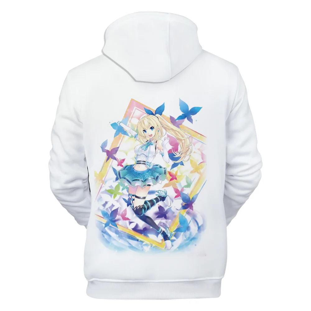 Новинка 2021, толстовка с капюшоном с японским аниме Youtuber Vtuber Mirai Akari, повседневная мужская и женская одежда с 3D-принтом, толстовки
Новинка 2021, толстовка с капюшоном с японским аниме Youtuber Vtuber Mirai Akari, повседневная мужская и женская одежда с 3D-принтом, толстовки