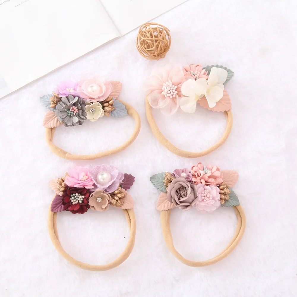 2022 Artificial Flower Baby Headband Newborn Boy Girl Pearl Elastic Nylon headbands Hair Band Child Photography Props Headwraps
2022 Artificial Flower Baby Headband Newborn Boy Girl Pearl Elastic Nylon headbands Hair Band Child Photography Props Headwraps