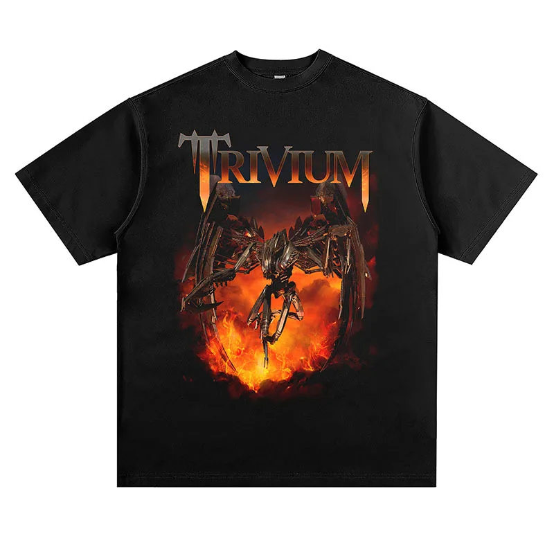 VINTAGE Trivium ROCK Print Hip Hop Tees Streetwear Oversized T-shirt Y2k Crop Top Woman Clothes Men's Clothing High Street
VINTAGE Trivium ROCK Print Hip Hop Tees Streetwear Oversized T-shirt Y2k Crop Top Woman Clothes Men's Clothing High Street