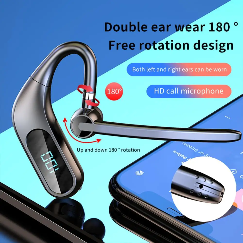 Wireless Bluetooth-compatible Headset Kj12/kj10 Business Driving Sports Cycling Ear-hook Noise Reduction Earphone
Wireless Bluetooth-compatible Headset Kj12/kj10 Business Driving Sports Cycling Ear-hook Noise Reduction Earphone